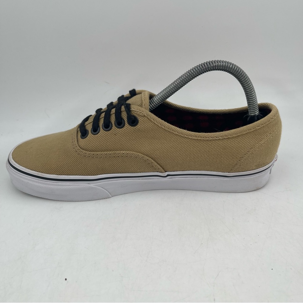 👞Vans Unisex Off the Wall Tan w/ Black Red Lumberjack Interior Shoe - W/10-M/8.5 - Picture 8 of 14